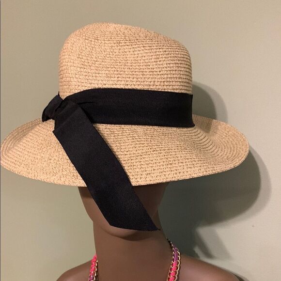 Furtalk UV Elegant Tan Hat with Black Ribbon - Picture 3 of 6